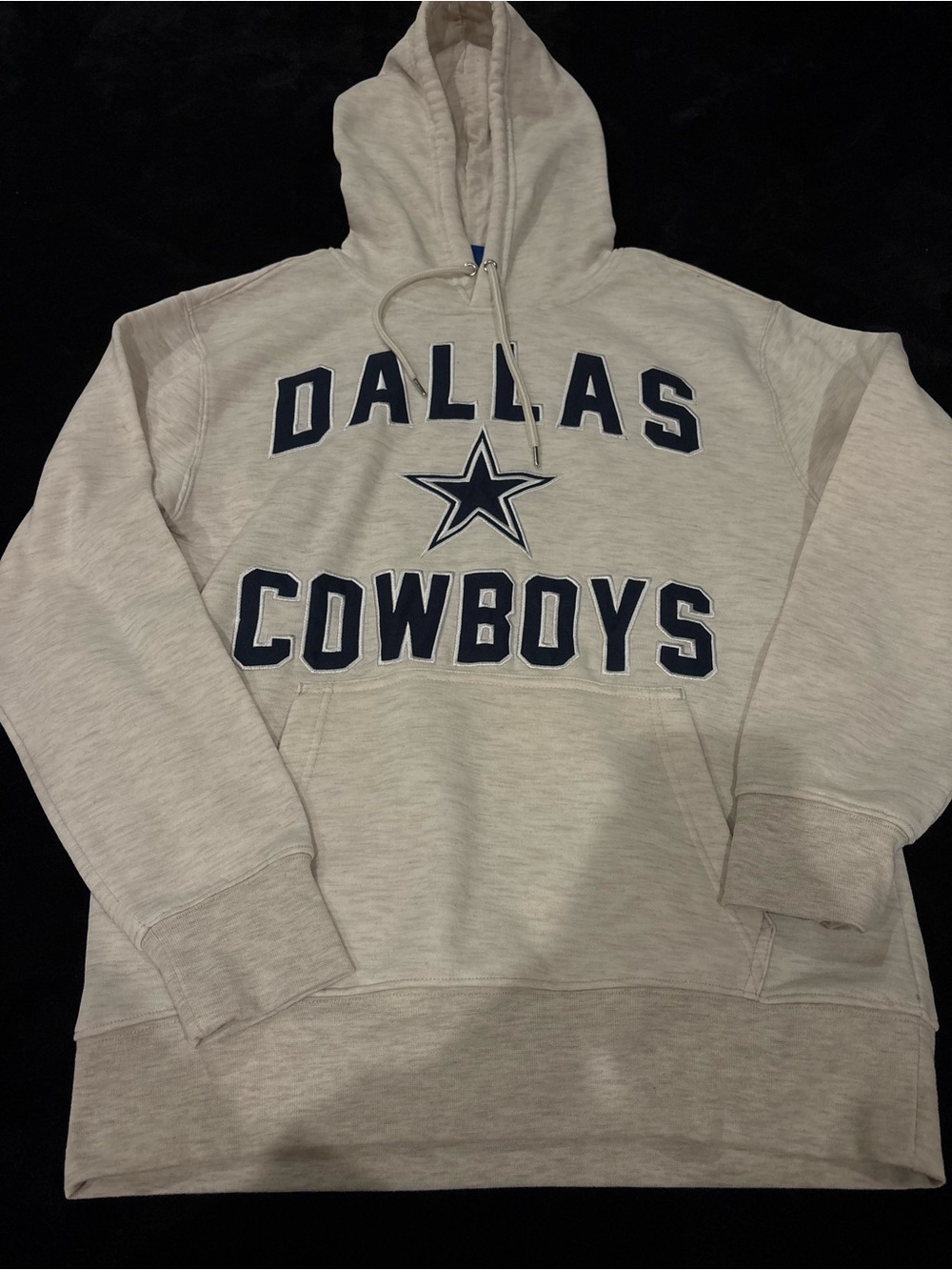 Dallas Cowboys Hooded Pullover Sweatshirt - Light Gray
